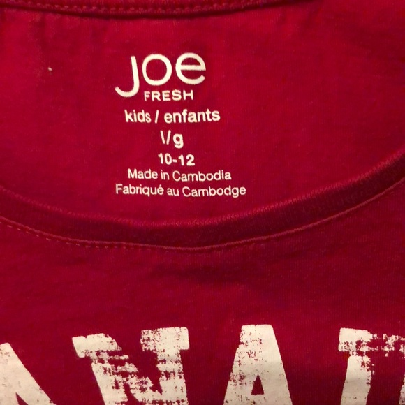 Joe Fresh Canada T shirt 10-12 yrs - Picture 2 of 2